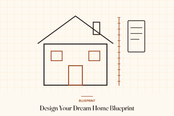 Design Your Dream Home Blueprint cover illustration